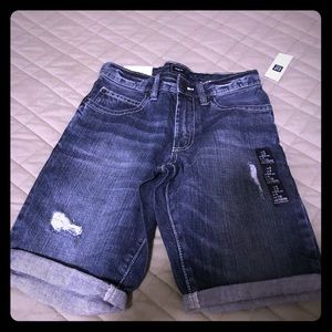Boys distressed shorts